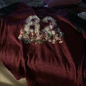 Long sleeve hoodie tee